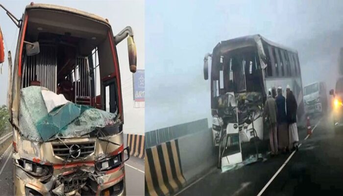 কুয়াশায় ঢাকা-মাওয়া এক্সপ্রেসওয়েতে একাধিক দুর্ঘটনা: নিহত ১, আহত ১৫