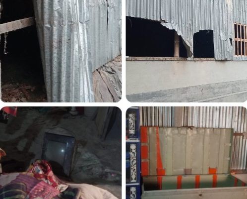 ফুটবল খেলা নিয়ে বিরোধ: গাইবান্ধায় বিধবা নারীর বাড়িতে হামলা, ভাঙচুর ও লুটপাট